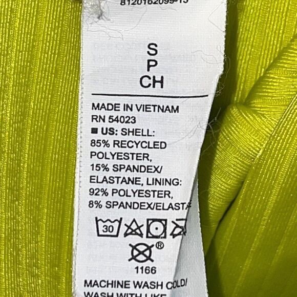 Old Navy Womens Ribbed‎ Front Keyhole Cutout Back One Piece Swimsuit Green Small - Picture 6 of 6